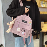 2021 NEW fashion nylon Female backpack Korean small backpack for girl Kawaii school backpacks cute shoulder bags new Women's