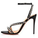 Spring New Large-Size Fashion High-Heel Riveted Ladies Sandals Direct