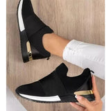 2021 Breathable Mesh Casual Sports Shoes Platform Flats Light Wedge Sneakers Woman Vulcanize Shoes Zapatillas