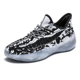 Quality Men Shoes Comfortable Mens Casual Shoes Breathable Lightweight Sneakers Black Gray White Big Size