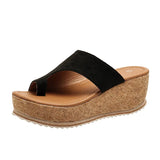 Breakj Size Women's Shoe Sandals Sandal Toe Platform Leopard Print Sandals Slippers Women New Fashion