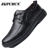 Leather Men Shoes Casual Luxury Brand Soft Mens Sneakers Breathable Lace up Moccasins Male Driving Shoes Zapatos