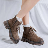 Breakj Men's Fashion Boots 2024 New Vintage Work Boots