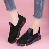 Platform Sneakers 2020 New Spring Fashion Women Casual Shoes Breathable Mesh Shoes Woman Black Sneakers Tenis