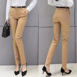 Women Pencil Trousers 2019 High Waist Ladies Office Trousers Casual Female Skinny Bodycon Pants Elastic Pantalones