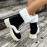 Breakj Autumn And Winter Hair To Keep Warm Thick Bottom Boots Comfortable Round Head With Snow Boots
