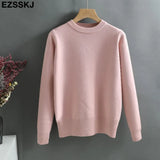 color O-Neck basic sweater thick Women Sweater Pullover Casua Long Sleeve Sweater for women Female pullover
