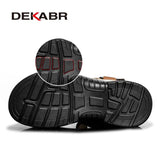 Split Leather Men Shoes Summer Fashion Men's Sandals Beach Non-slip Men Sandals Slippers Big Size 38-47 Zapatos