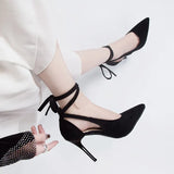 New Red Black Gladiator Sandals Women's Shoes 10cm Super High Heels Summer Women Sandals Sexy Shoes Casual Ankle Strap