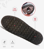 Breakj Women's Shoes Hollow Leather Women's Single Shoes Casual Mother Shoes Flowers Happy Shoes Korean Version Of The Foot Breathable Comfortable Single