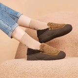 Shoes Women's 2023 Autumn New Velvet Soft-Soled Women's Shoes Lazy Shoes With One Foot On Casual Beans Cotton-Padded
