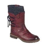 Warm Large Code Low-Twin Cotton Boots Women Autumn And Winter Coarse And Tied Retro Wool Boots