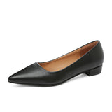 Pointed, Shallow Mouth, Square Heels, Women's Business, Leisure, Elegant Commuter Shoes, Fashionable High Heels, Four