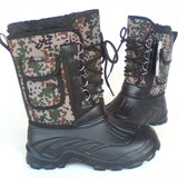 TRACKS Brand Autumn Winter Warm Men Fashion Snow Boots Military Fishing Skiing Waterproof Simple Casual Mid-calf
