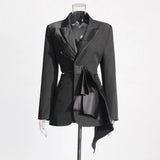 Temperament Famous Wind Sexy Small Suit 2025 New V-Neck Bare Waist Bow Design Blazer Design Suit Coat