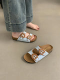 Breakj Thick Bottom Boken Slippers Female Summer Wear New Korean Version Of Fairy Wind Temperament Casual Flat Bottom Lady Cool