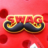 imitation PVC English Vocabulary Greetings Shoe Accessories Decorations Jibz for Croc Shoes Charms Fit Bracelet Kids