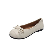 Breeze Gentle Shoes Ladle Shoes French Red Single Shoes Women's 2024 New Summer Pregnant Women Flat-Soled Silver Bean
