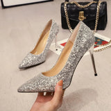 Breakj Heels On The Bed With Flirting Passion Cannon Shoes Sexy Night Club Fine Heded Seduction Sharp-Size Sex Flirting