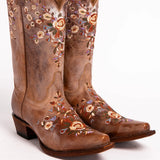 Breakj 2025 Autumn And Winter New With Embroidery 40-43 Large Size In The Cylinder Women's Boot Tide