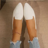 And Autumn 2025 New Large-Size Flat-Bottomed Flat-Soled Single Shoe One-Legged Casual Shallow Bean