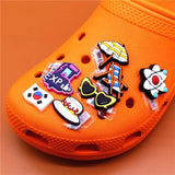 1pcs PVC Shoe Buckle Charms Sunglasses Game Console Sunhat Shoe Accessories Decorations fit Croc JIBZ Kids