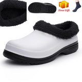 New Hotel Kitchen Clogs Non-slip Waterproof Oil-proof Work Shoes Breathable Resistant Kitchen Cook Chef Shoes Plus