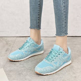 Breakj 2023 New Loose Cake Lily Casual Shoes Breathable Water Drill Thick-Soled Sports