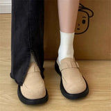 Breakj Selection Boken Shoes Female Autumn Suede Thick Platform Retro Round Head Lazy Man Baotou Ugly Meng Boken Shoes Outside Wear