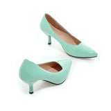 Women Shoes High Heels Pointed Toe High Heel Shoes Women Pumps White Wedding Heels Footwear Yellow Black Large Size 9