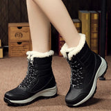 Shoes Women Boots Plus Size 42 Waterproof Platform Boots For Women Snow Boots Women Winter 2019 Botas Mujer Black