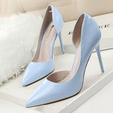 Shoes Patent Leather Heels 2022 Fashion Woman Pumps Stiletto Women Shoes Sexy Party Shoes Women High Heels 12