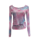 Summer Sunscreen Mesh Yarn Women 2025 Summer New Long-Sleeved T-Shirt