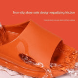 Indoor Home Slippers Women Summer Shower Non-Slip Shoes 2021 Couple Soft Light Platform Bottom Sandals Flat Shoes Flip