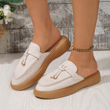 Breakj Large-Size New Autumn 2025 New Fashion Single Shoes With Flat Comfortable Thick-Soled Slippers Women's