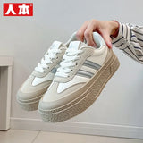 Breakj 2025 Spring Small White Shoes New Korean Ins Female Students Heighten Platform Sports Board Shoes Casual