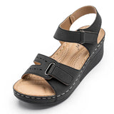 Breakj Thick-Bottomed Velvet Sandals Women Wear Slopes And Large Beach Cool