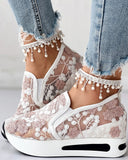Casual Shoes Woman Summer 2023 white blue Mesh Vulcanized Shoes Rubber Sole Slip on Comfortable Female Shallow Sneakers