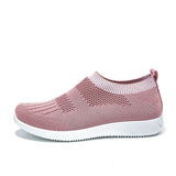 Women Sneakers Lightweight Women's Sport Shoes Slip On Flats Shoes Women Loafers Plus Size Walking Flats Female