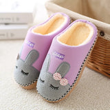 Plush Home Indoor Slippers Winter Warm Cotton Women's Slippers Light Weight Soft Comfortable Men Slides Platform Shoes