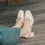 Chic High Heel Sexy Ladies Sandals Side Knot Faux Pearl Fashion Women Pumps Open Back Heel Female