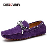 Size 38~47 Genuine Leather Loafers Hot Sale Driving Shoes Fashion Casual Shoes Original Design Summer Flats Moccasins