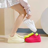 Breakj 2025 Spring Small White Shoes New Korean Ins Female Student Platform Ighten Sports Board Shoes Casual Street Shot MXF