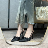 Breakj Silk And Satin Bow Bridal Bridal Design Small Master Wedding Dress High Heel Wedding Shoes Hollow Bag Head Sandals