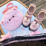 shoes on heels Lolita shoes women platform Japanese Uniforms leather shoes Mary Jane Shoes Girls High Heel College Student