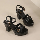 Breakj Sandals Women 2026 Spring And Summer New Thick-Soled Thick-Heeled Fashion