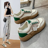 Breakj White Shoes Female Autumn 2023 New Korean Version Versatile Female Student Platform Shoes Casual Sports Shoes Women's Shoes