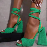 Ladies Open Toe Gold Metal Chain Ankle Strap High Heel Sandals for Women Strange Style Luxury Shoes Woman 2022 Fashion Brand