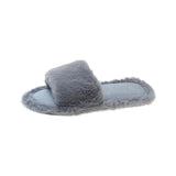 The New Style 2023 Autumn And Winter Slippers Home Casual Plush Slippers Women Warm Hair Slippers