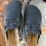 Men's Cork Shoes 2022 New Camel Classic Closed Toe Mule Slippers Flock Fashion Brown Cork Sandals Man Women Unisex